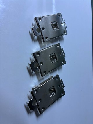 3 x Adaptador Carril DIN 35mm Metálico