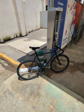 Bicicleta Fixie Origin8 negra (piñón libre)