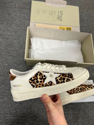 Scarpe Golden Goose Stardan Bianche e Leopard