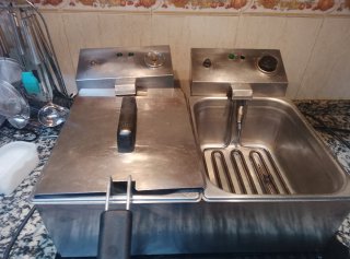 Freidora Eléctrica Doble 8 Litros