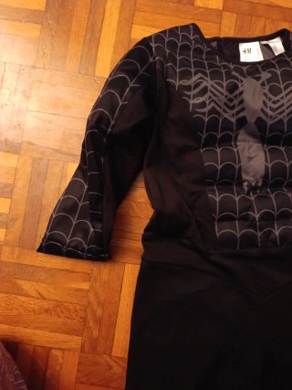 Disfraz Spiderman Negro. Talla 4-6 años. 110/116.
