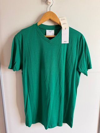 Camiseta básica Mango verde talla M