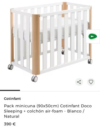 Minicuna Cotinfant Doco Sleeping 90x50cm