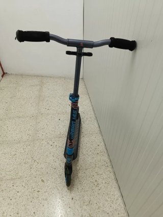 Patinete Plegable Azul y Gris