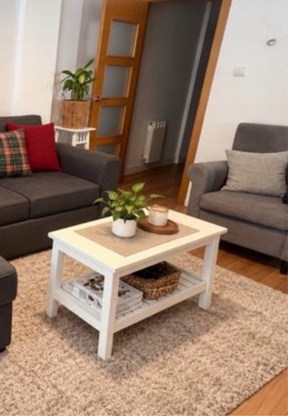 Mesa de centro IKEA madera blanca