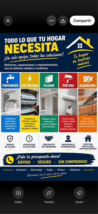 Servicios de Reformas y Mantenimiento del Hogar