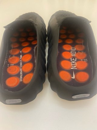 Chanclas Nike Masaje Negro Naranja