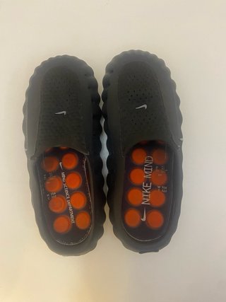 Chanclas Nike Masaje Negro Naranja