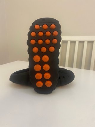 Chanclas Nike Masaje Negro Naranja