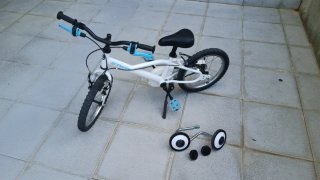 Bicicleta infantil 16 pulgadas con ruedines