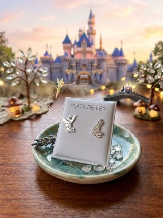 Pendientes Peter Pan y Campanilla Plata 925