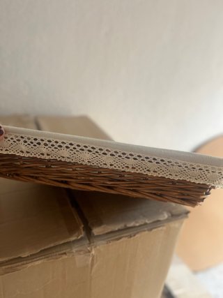 Set de 3 cestas de mimbre
