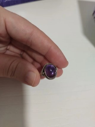 Anillo Plata con Amatista Morada