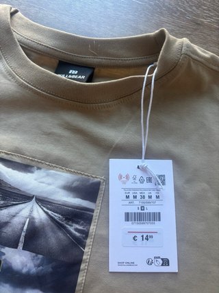Camiseta Pull&Bear gráfica nueva Talla M