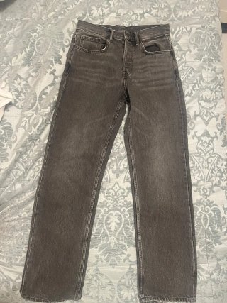 Pantalones Zara Rectos Grises