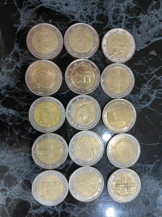 Colección de 15 Monedas de 2 Euros