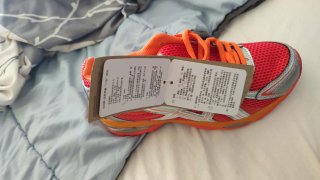Zapatillas ASICS Naranja y Plata
