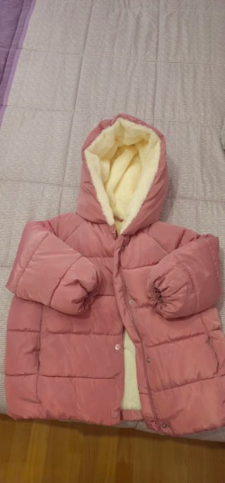 Cazadora de invierno rosa