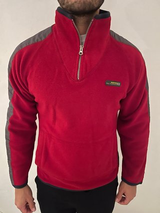 Jersey Polar Soho Rojo y Gris