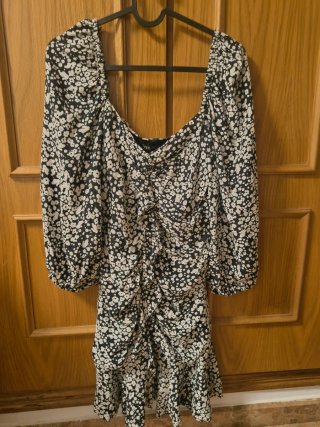 Vestido Zara Estampado Talla M