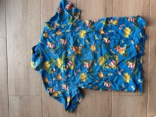 Camisa estampada Primark azul Talla S