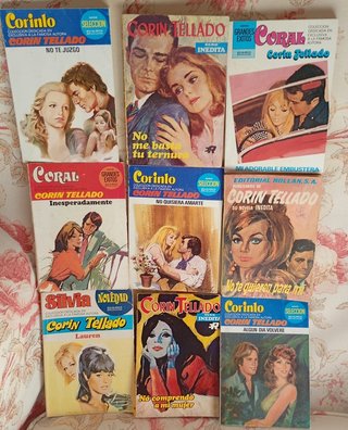 Lote de 15 novelas de Corín Tellado,en ESPAÑOL