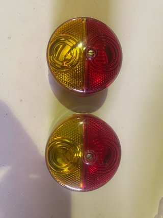 2 Faróis/Farolins traseiros Antigos/Vintage para R