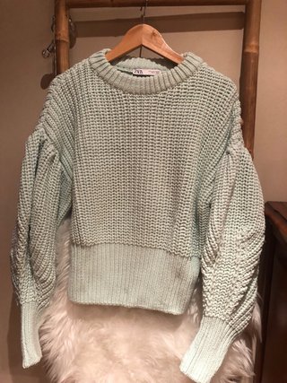 Jersey Zara Turquesa Talla M