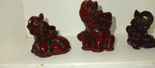 Lote 3 elefantes decorativos antiguos