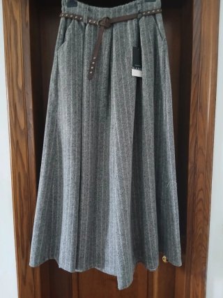 Pantaloni a gamba ampia grigi