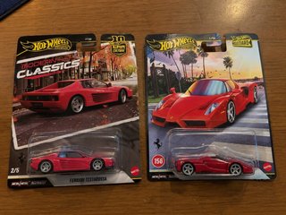 Pack 2 Hot Wheels Premium Ferrari