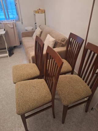 Set di 6 sedie da pranzo in legno