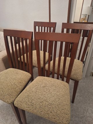 Set di 6 sedie da pranzo in legno