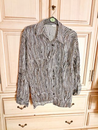 Camisa de Cebra con Botones