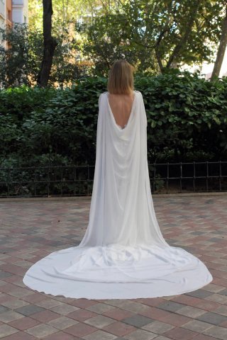 Capa Novia Gasa Blanca