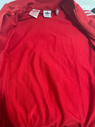 Chaqueta Adidas Roja Cremallera