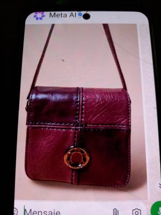 Bolso de mano tejido marrón