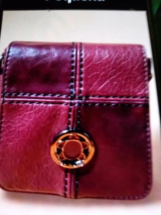 Bolso de mano tejido marrón