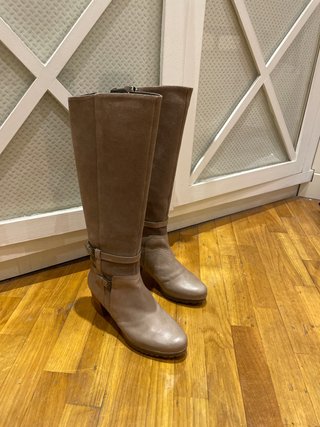 Botas altas piel y ante nuevas