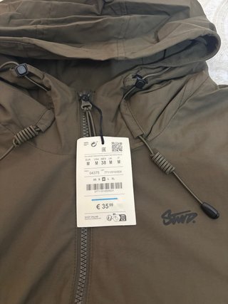 Chaqueta SWWD impermeable verde M
