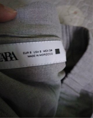 Pantalones Baggy ZARA Grises Talla S