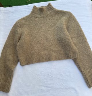 Jersey Zara beige mujer