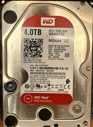 Disco Duro WD 4TB NASware 3.0 WD40EFRX