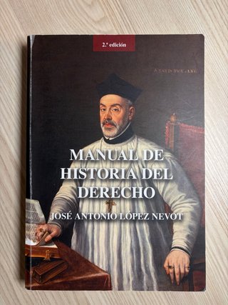 Manual de historia del derecho