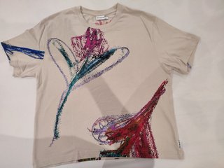 Camiseta Desigual Talla L Estampado Floral