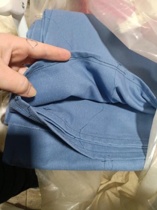 Tela de color azul para mantel