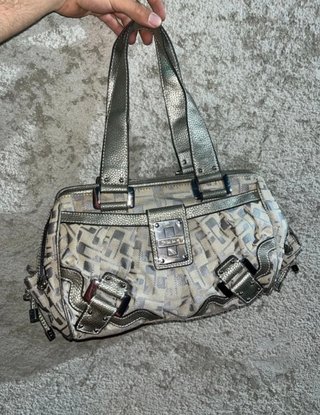 Borsa Guess Y2K Beige/Argento Vintage