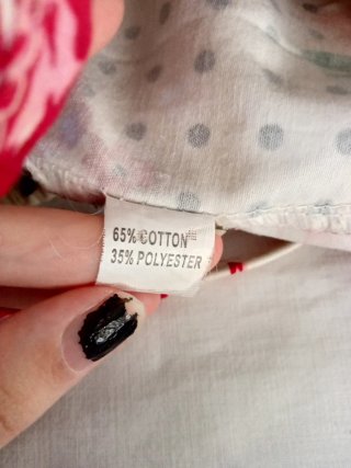 Top de tirantes con estampado floral y lunares
