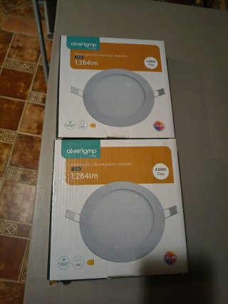 2 focos LED Empotrable Redondo 12W pack de 2
