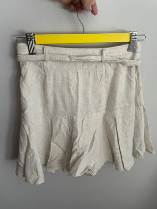 Falda pantalón Stradivarius beige XS